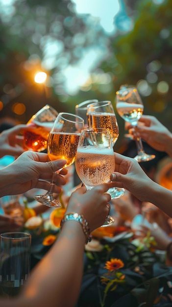 Diverse Graduates Joyfully Toasting Drinksquot