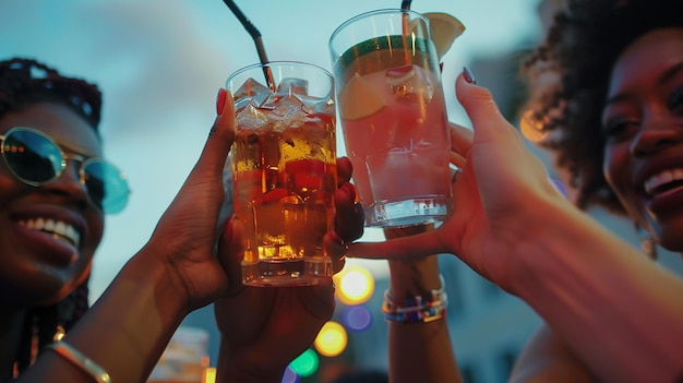 Diverse Graduates Joyfully Toasting Drinksquot