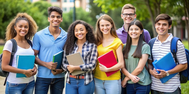 Diverse Group of Students in Classroom Setting