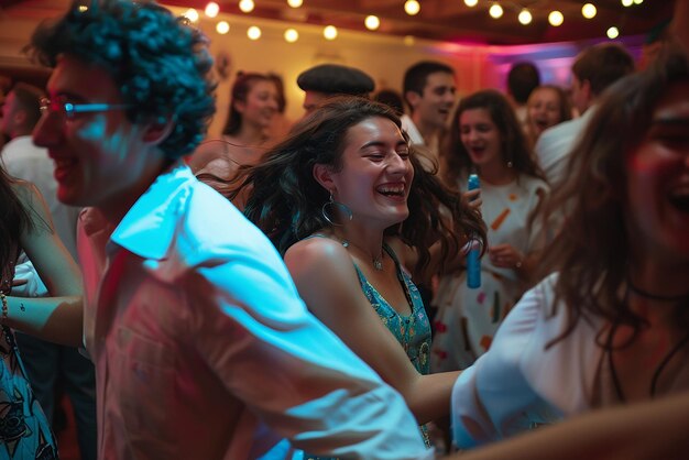 Diverse International Graduates Dancing at a Partyquot