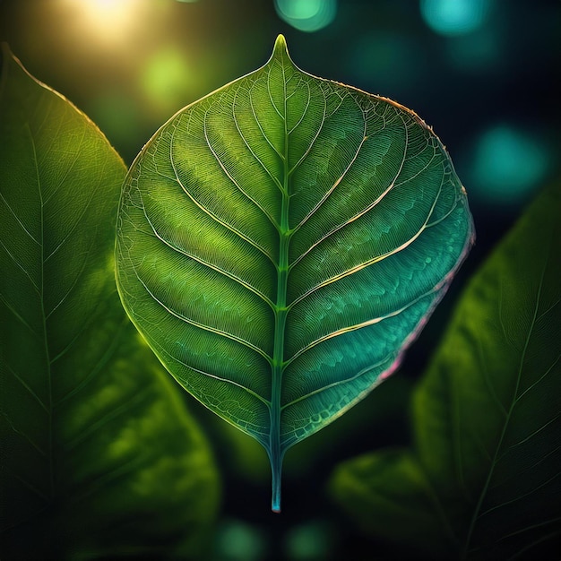 Diverse Leaf Designs in Green