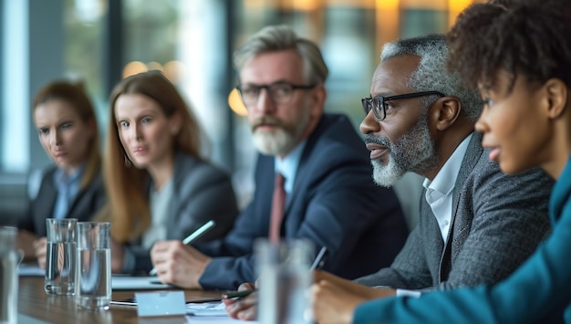 Diverse and multiethnic business person meeting in the office working together