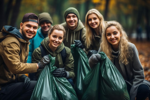 A Diverse Team of Young Volunteer Workers Generative Ai