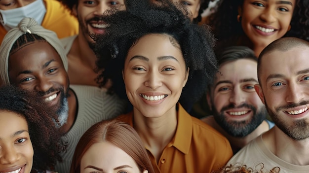 Diversity portrait of happy colleagues and smile together in a office at their workplace