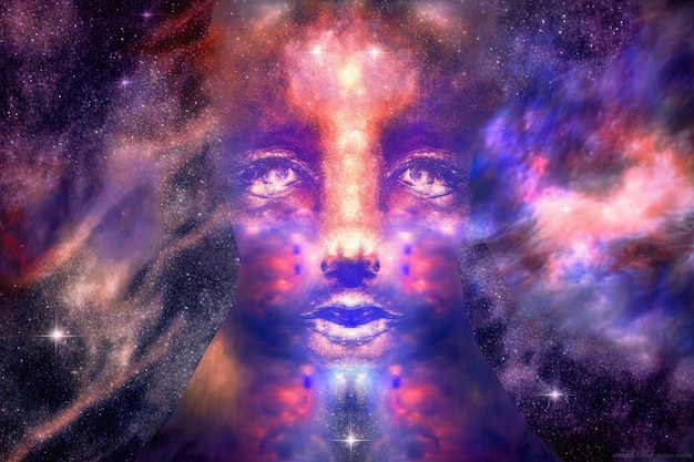 Divine Entity Created with Galaxy Heaven Architecture Heaven