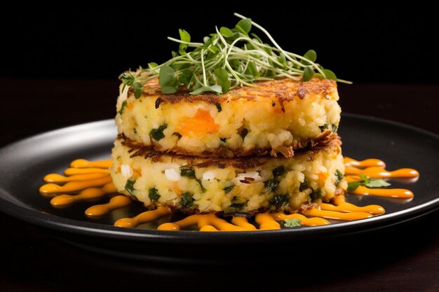 Divine Seafood Risotto Cake