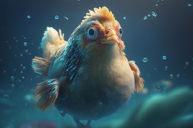 Diving Chicken A Funny Underwater Adventure of a Chicken