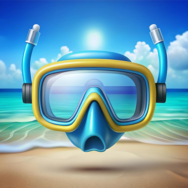 Diving Mask Diving and snorkeling concept