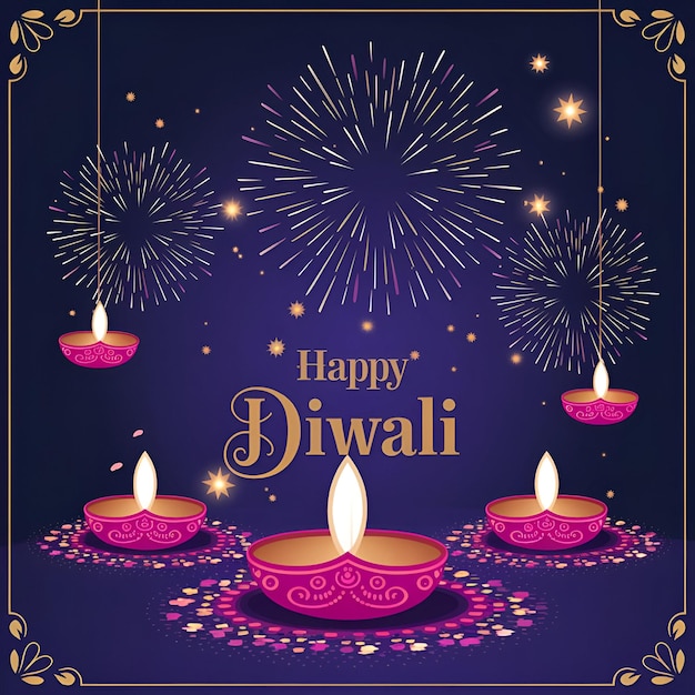 Photo diwali celebration festival color design illustration background