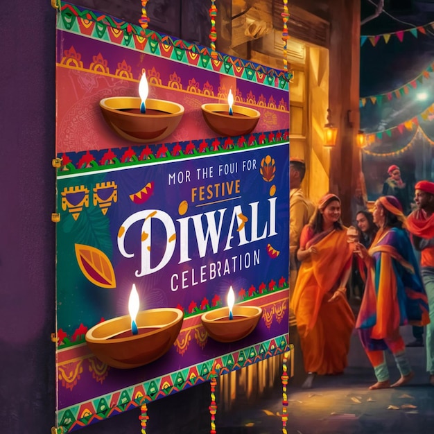 Diwali Celebration template