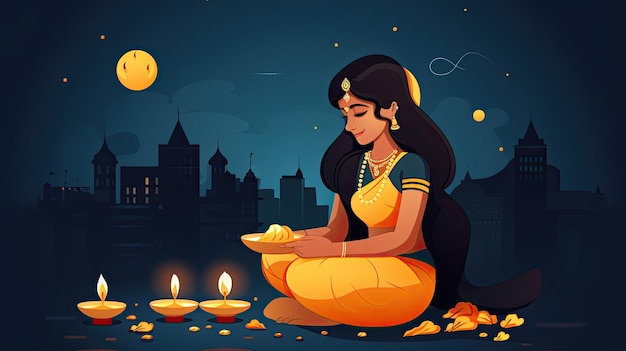 Diwali celebration vector design