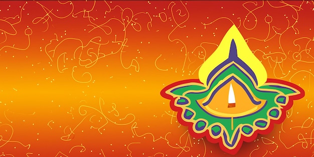 Diwali Celebration Vibrant Festive Background Illustration