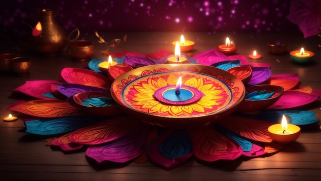 Diwali colorful very beautiful design