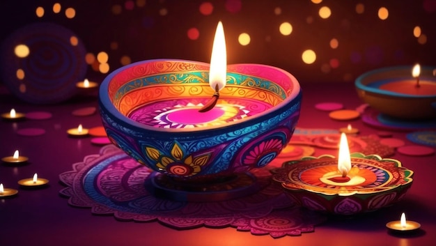 Diwali colorful very beautiful design