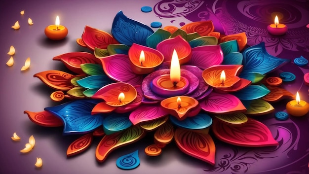 Diwali colorful very beautiful design