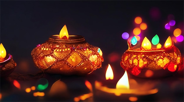 Diwali Diya or oil lamp background