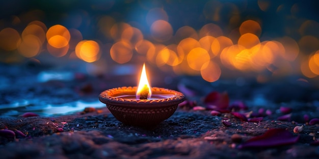 diwali diya or oil lamp festival of lights