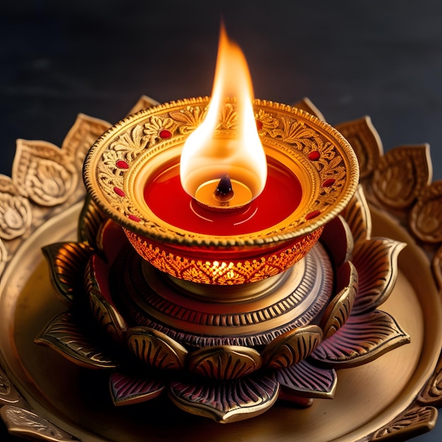 Diwali festival diya lamps image