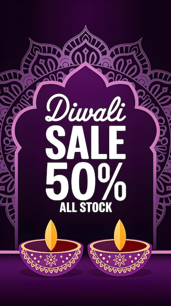 Photo diwali sale discount creative design new banner for business promotion