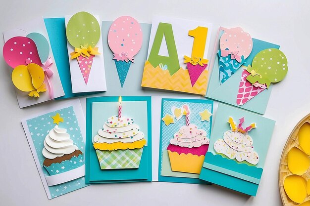 Photo diy birthday card ideas greeting and party papers for all ages