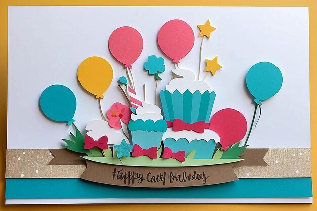 Photo diy birthday card ideas greeting and party papers for all ages