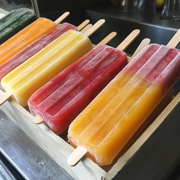 DIY Popsicle Making with Fresh Fruit in a Kitchen Setting