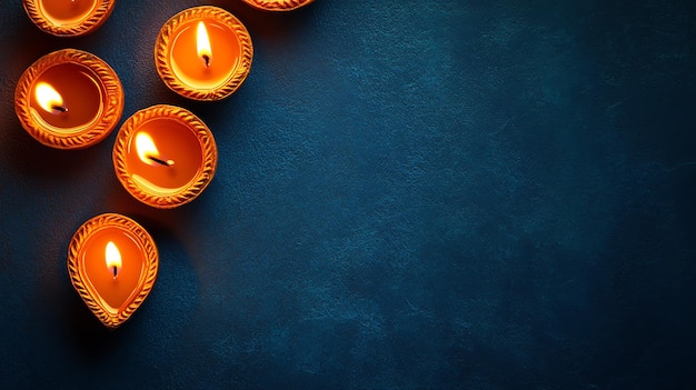 Photo diyas diwali background