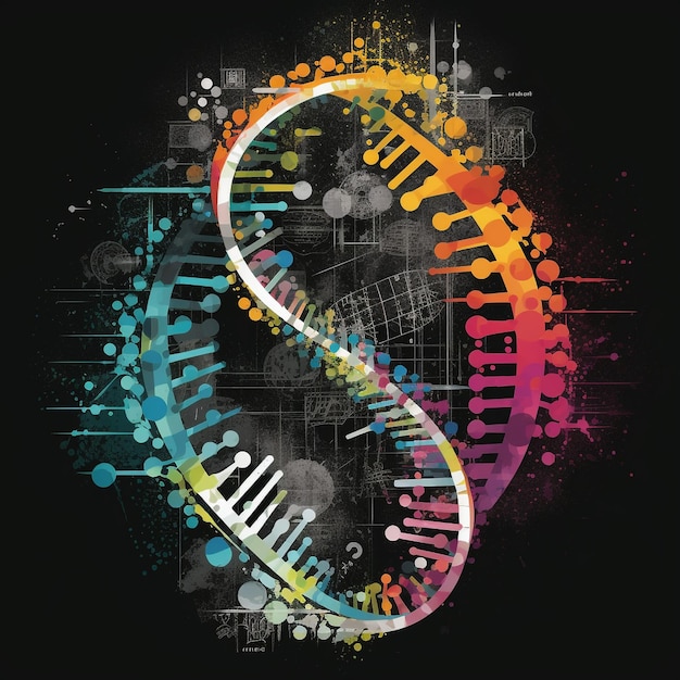 dna in the style of ben jennings tshirt vector