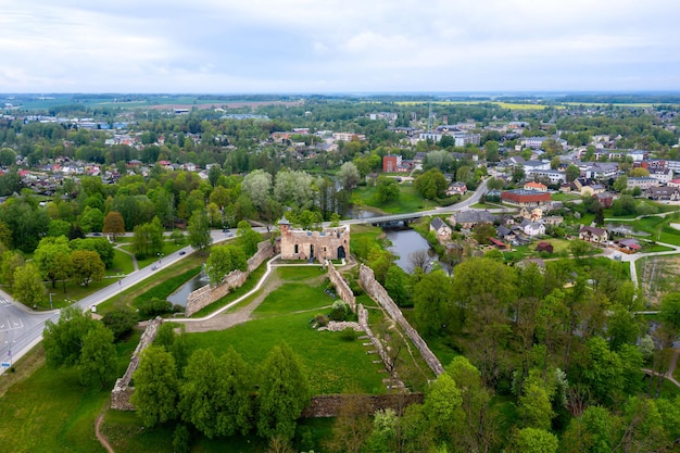 Dobele castle ruins XIV on XVI century Dobele Latvia