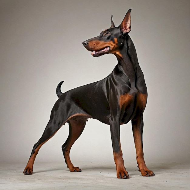 Photo doberman dog background very cool