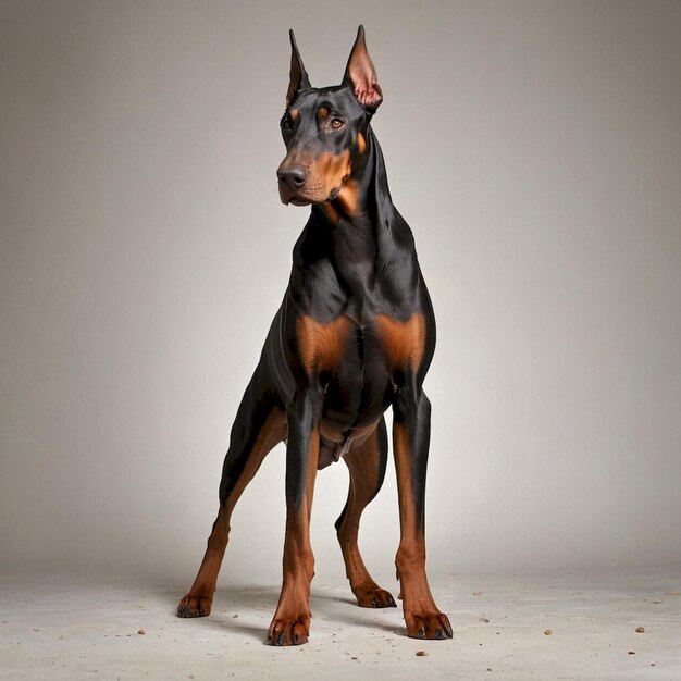 Photo doberman dog background very cool