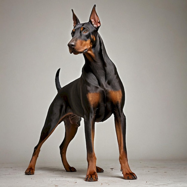 Photo doberman dog background very cool