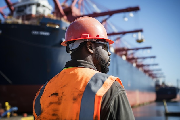 Dockworker at Work