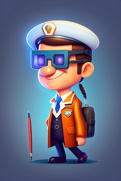 Doctor cartoon character illustration