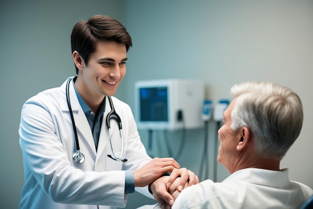 doctor checking the health of a patient