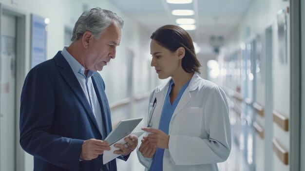 Doctor Consults with Colleague