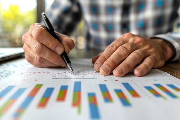 A doctor is writing on a paper with a pen