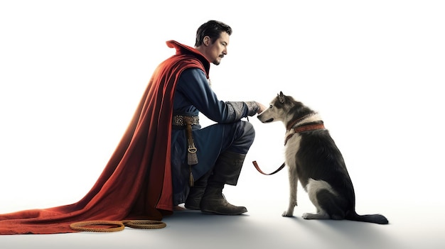 doctor strange with a dog