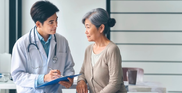 doctor talking to a patient