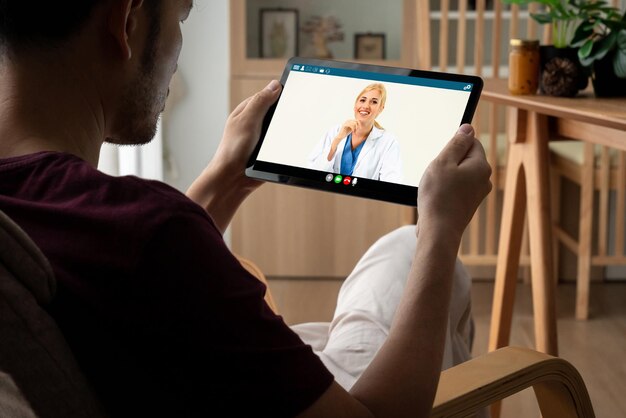 Photo doctor video call online by modish telemedicine software application