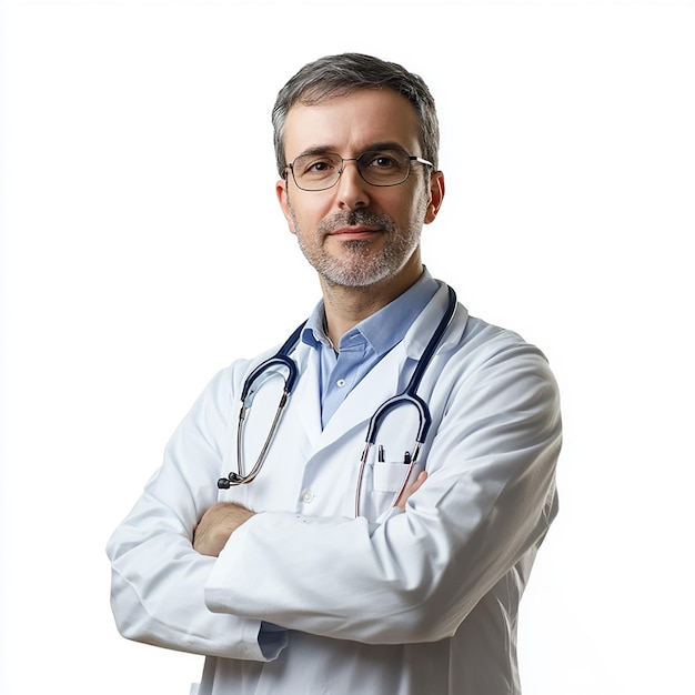 Doctor on White Background