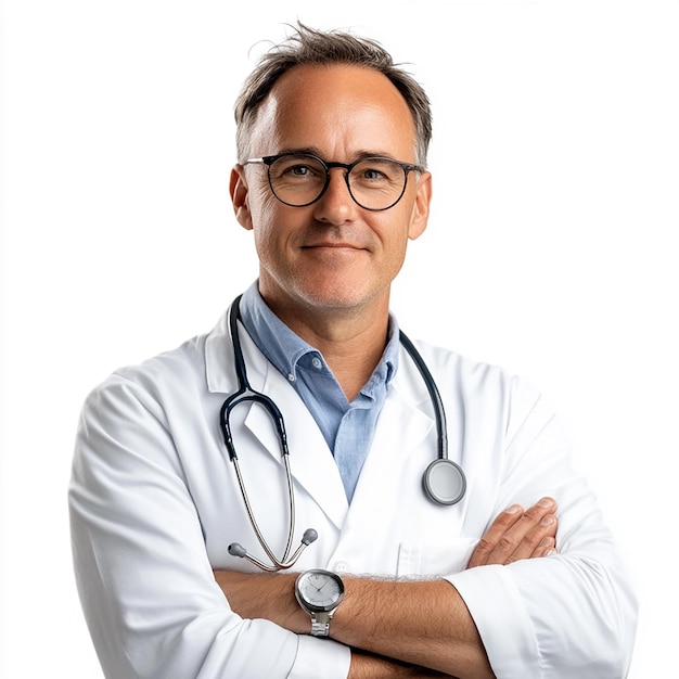 Doctor on White Background