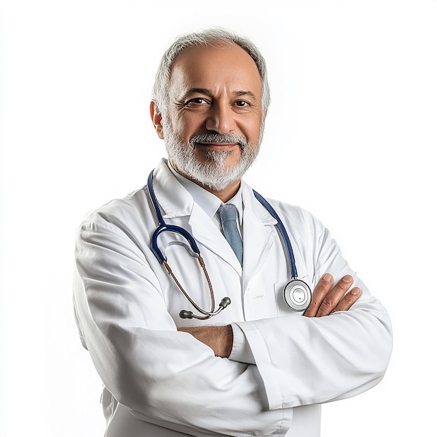 Doctor on White Background