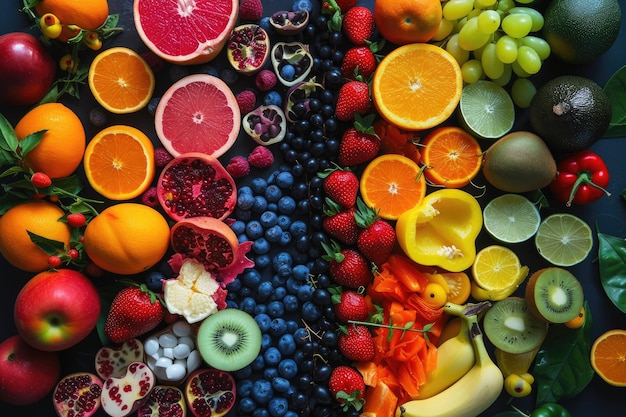 Document the vibrant colors and textures of a fruites photography series