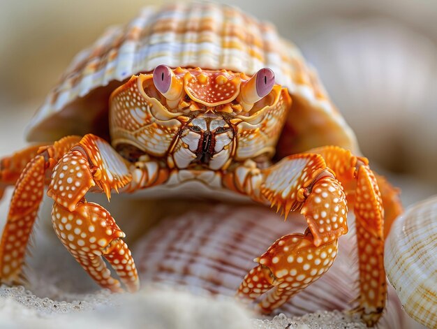 Photo documenting the delicate dance of hermit crabs along the shoreline curiosity macro ecosystem photogr