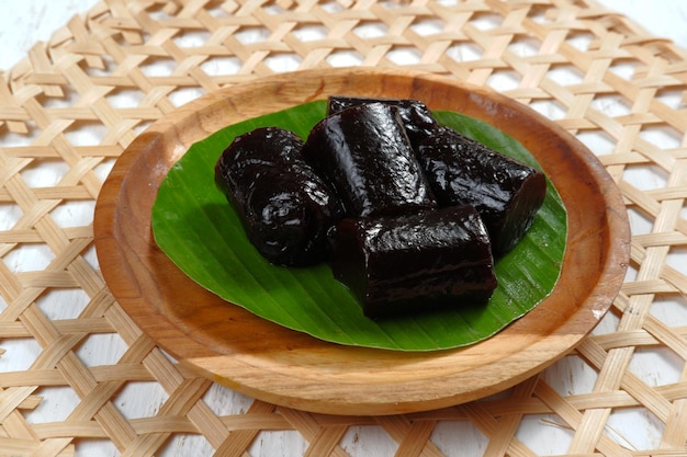 Dodol,is an indonesian sweet snack ,made from glutinous rice flour, coconut milk and sugar