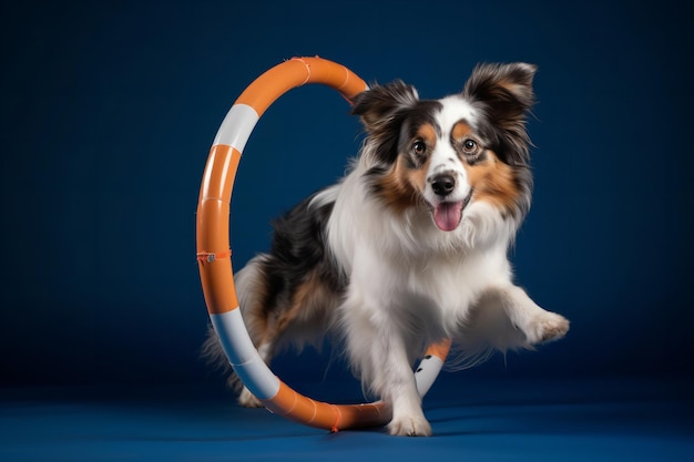 dog agility activity indoors training