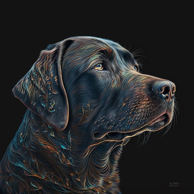 Dog animal alex gray style AI Generated pictures