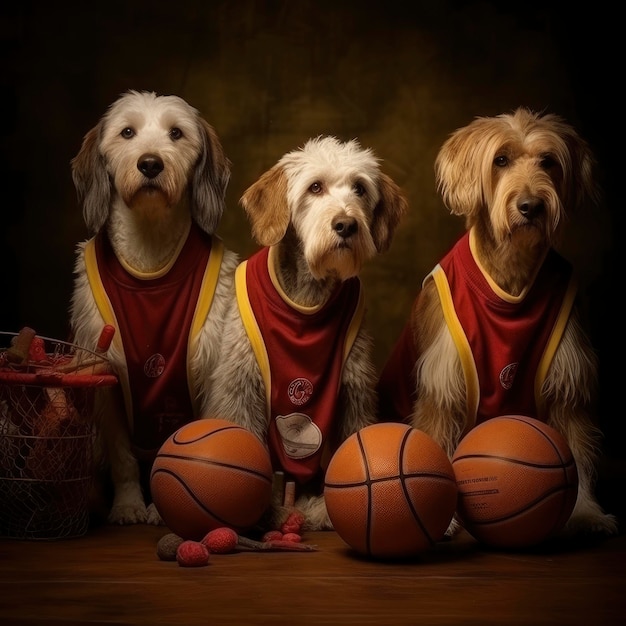 Dog basketball team