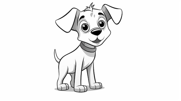 Dog clipart vector on a white background